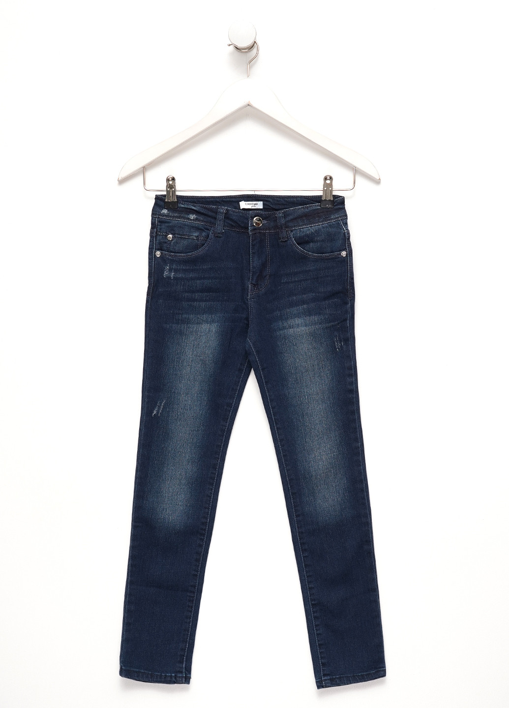 Темно-синие демисезонные слим джинсы Bebe