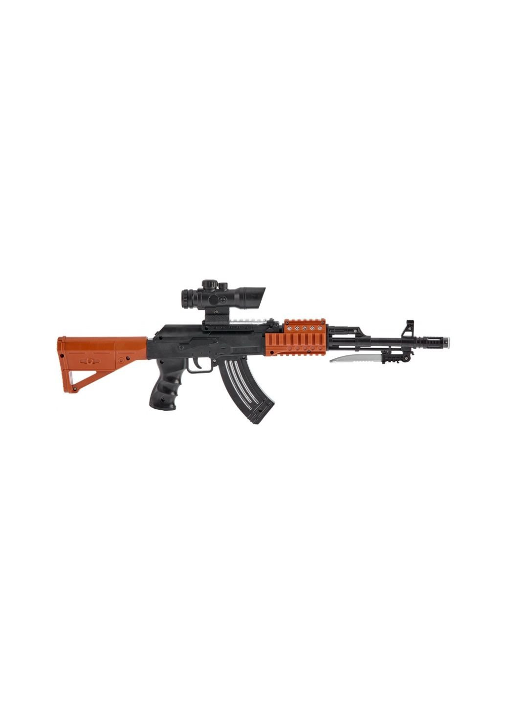 Іграшкова зброя Автомат світло-звуковий AK47, чорний (827B) Zipp Toys (254069973)