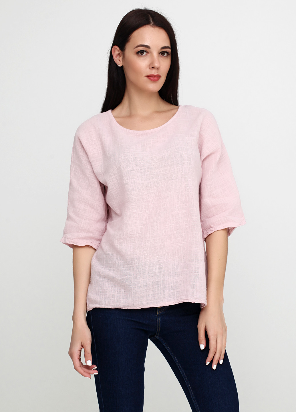 Светло-розовая летняя блуза Fashion