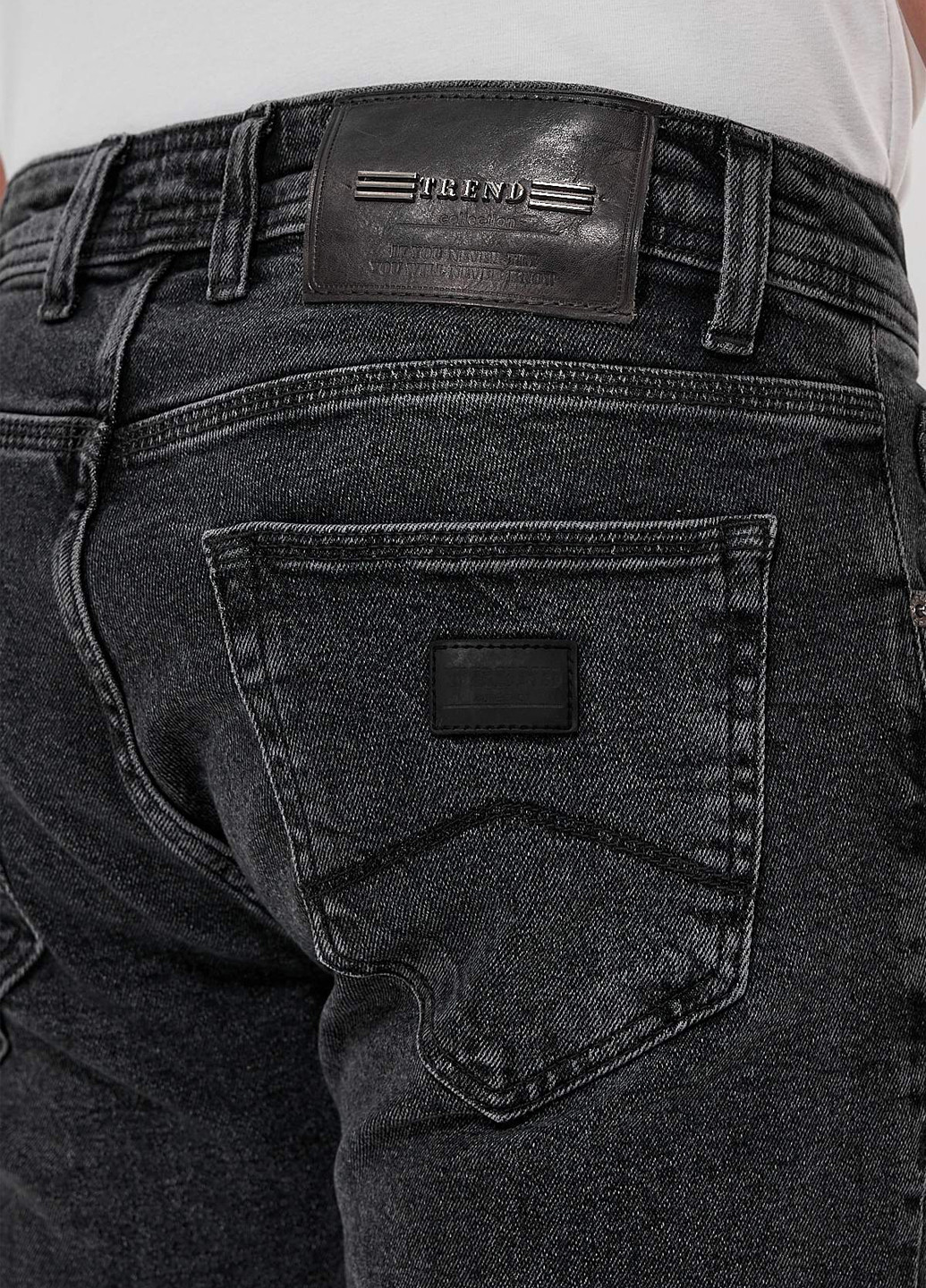 Темно-серые демисезонные зауженные джинсы Trend Collection