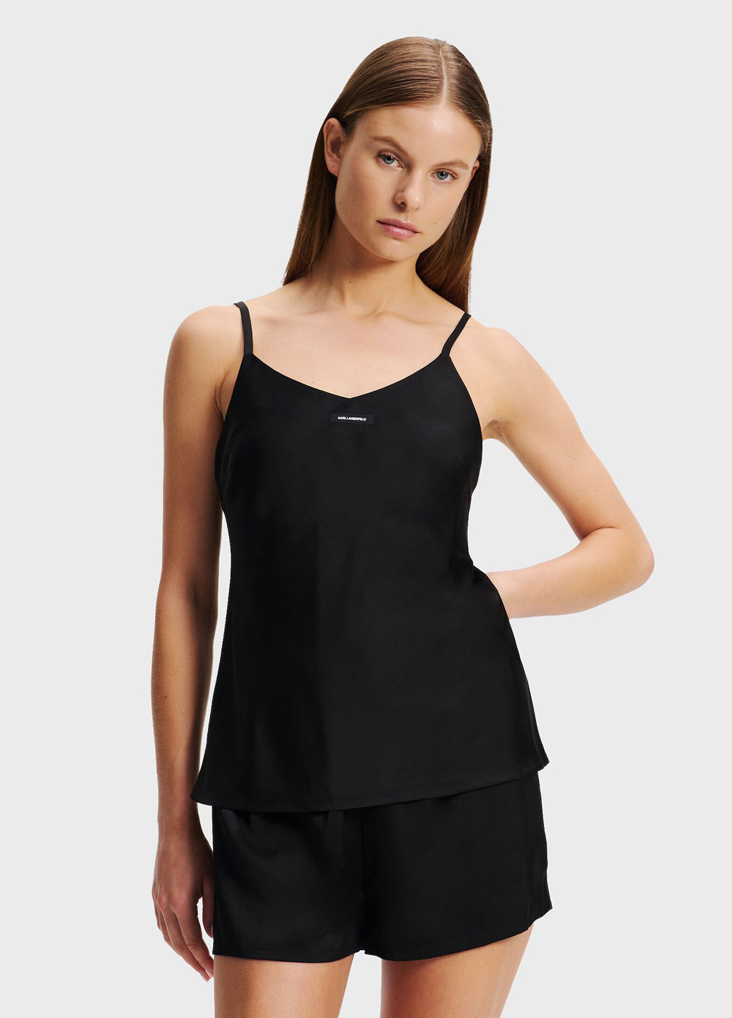 Чорна всесезон піжама (майка, шорти) майка + шорти Karl Lagerfeld