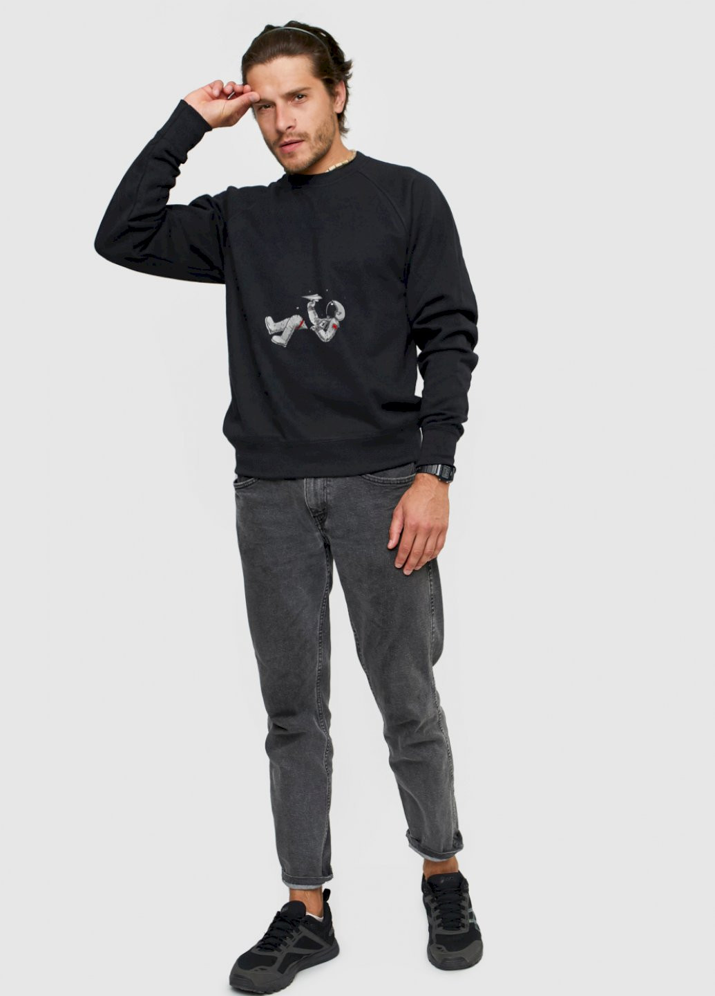Черный свитшот мужской YAPPI (198688908)