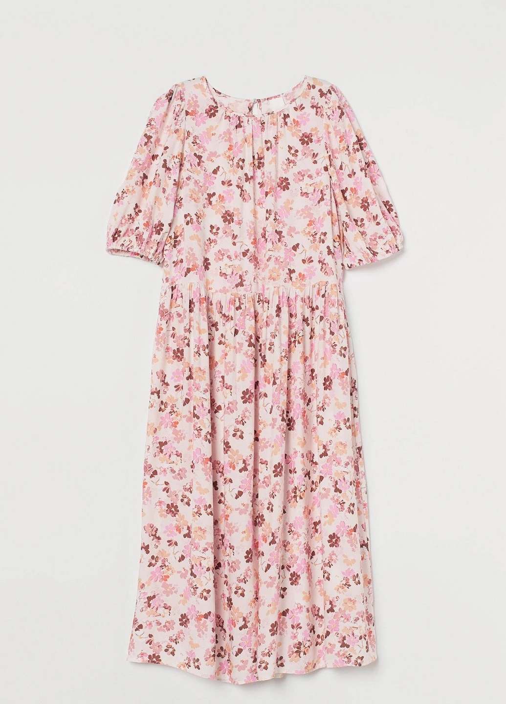 Світло-бежева сукня H&M однотонна