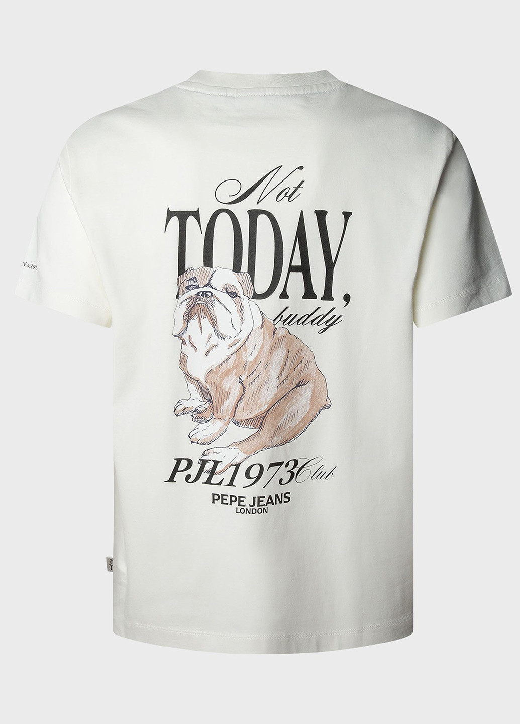 Молочная футболка Pepe Jeans