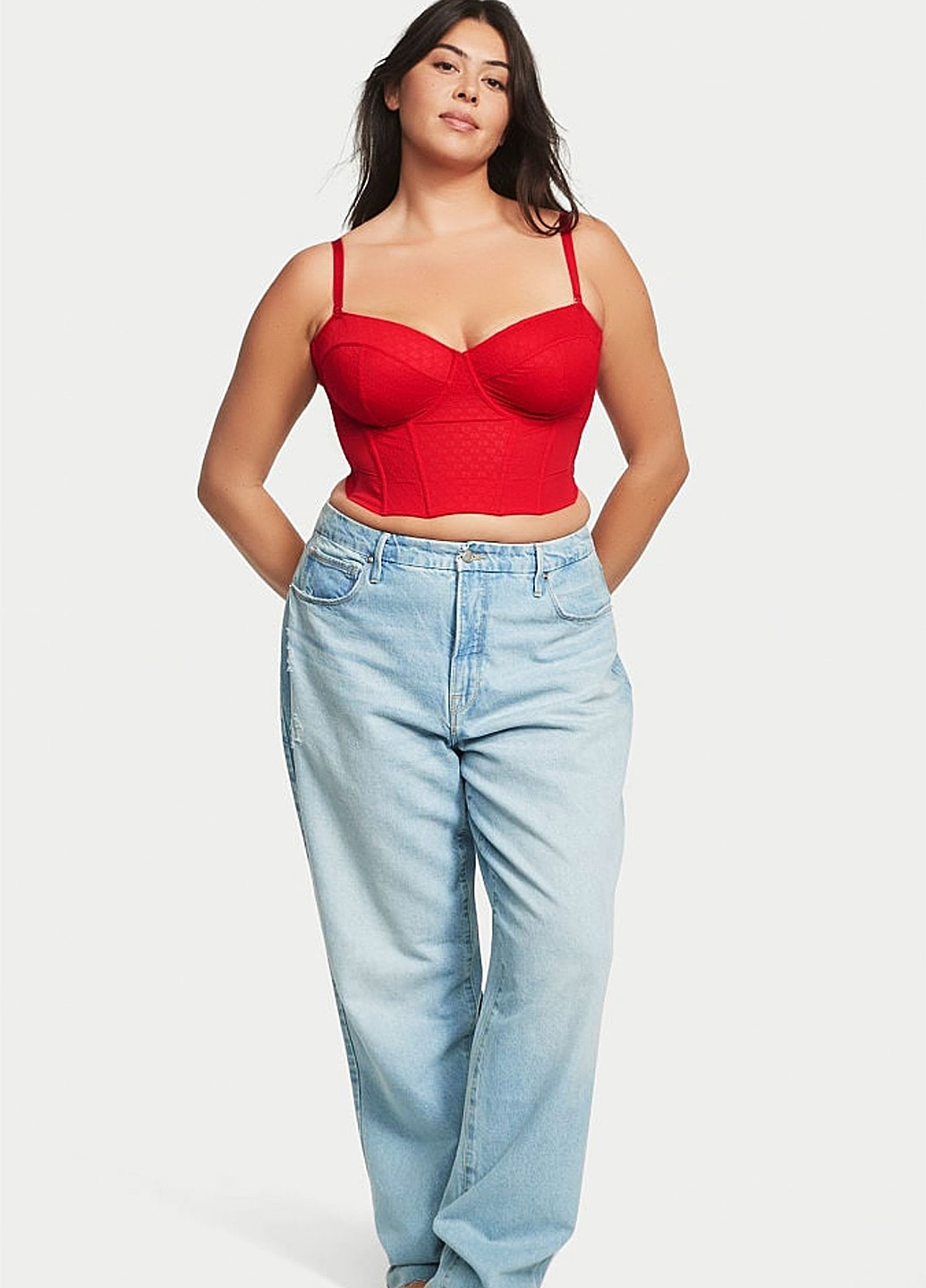 Червоний демісезонний комплект (бюст'є, трусики) Victoria's Secret