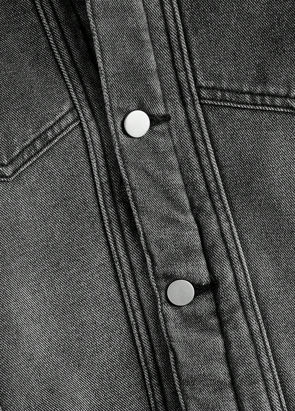 Темно-серая демисезонная куртка SHEIN