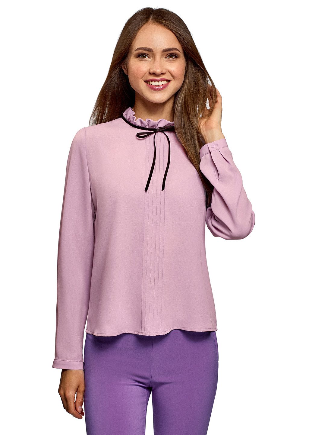 Фіолетова блуза Oodji