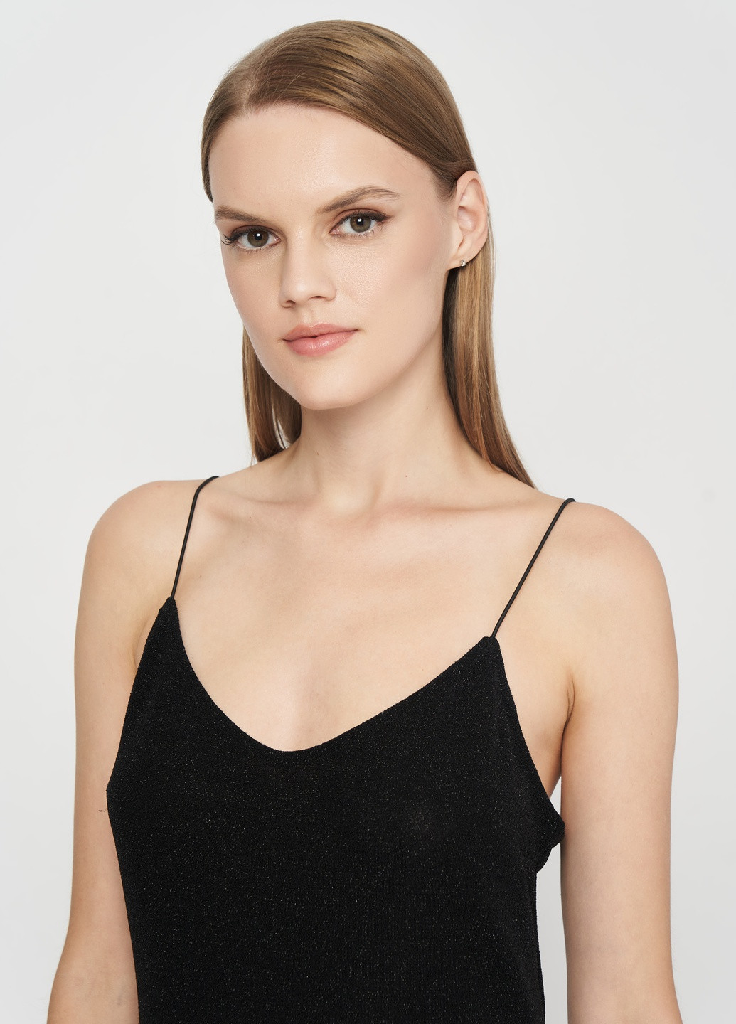 Комбінезон H&M однотонний чорний кежуал поліамід