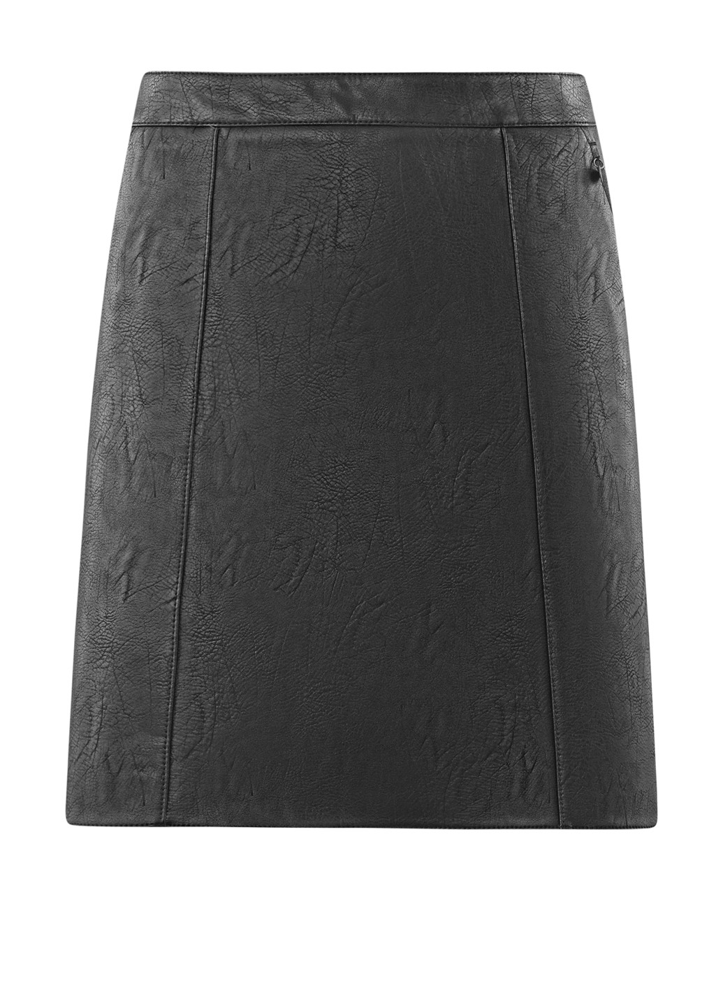 Черная кэжуал однотонная юбка Oodji