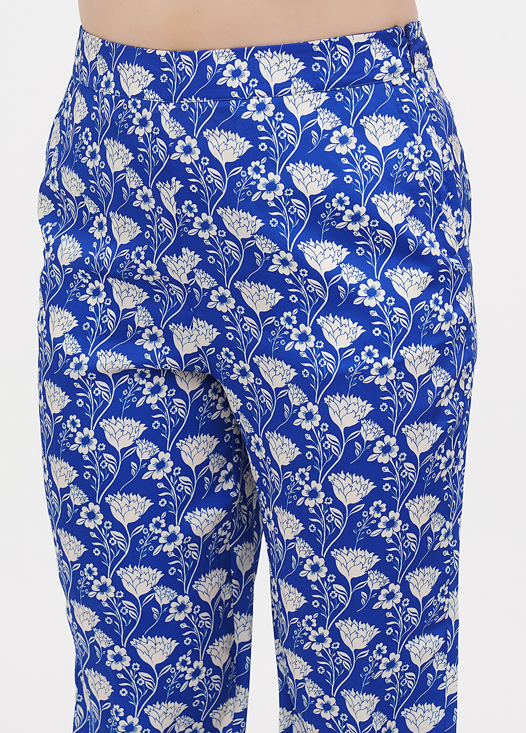 Синие кэжуал летние прямые брюки Boden