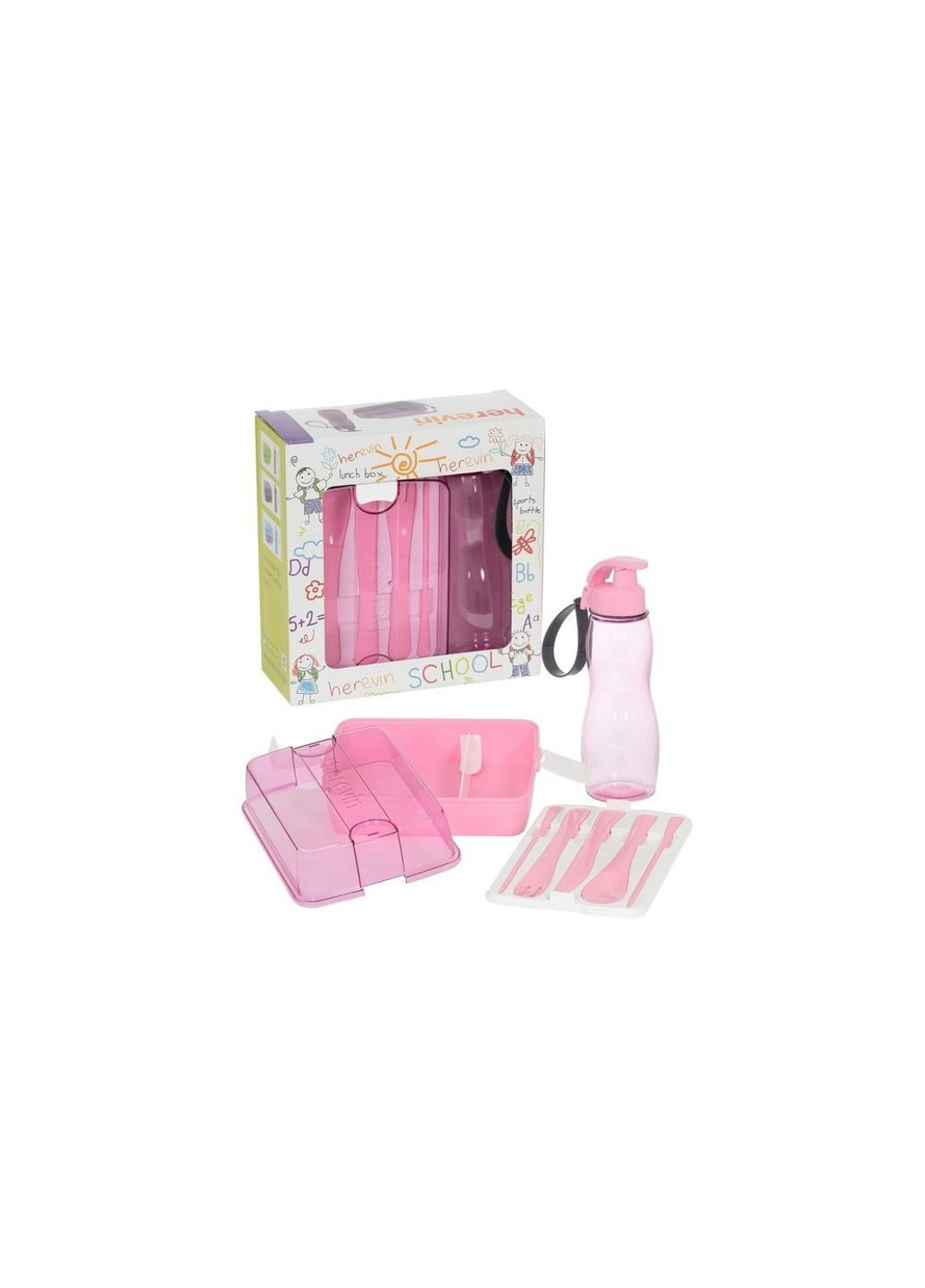 Набор емкостей для хранения 3 предмета Maxx Pink 161295-008 Herevin (253620655)