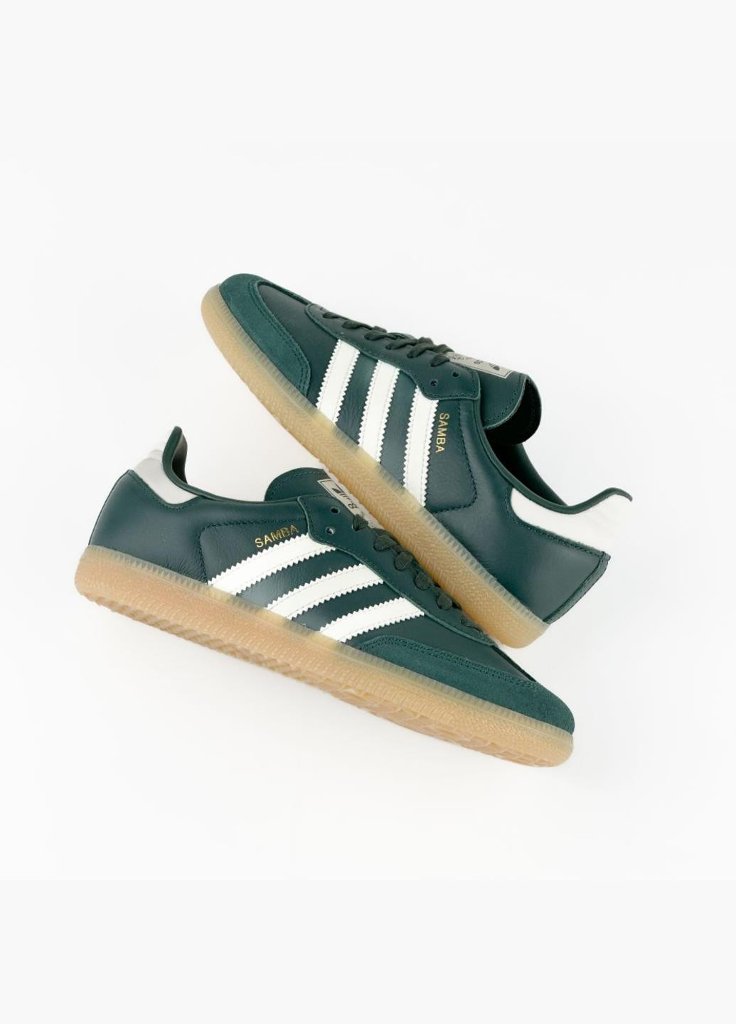 Кроссовки JI4469 adidas Samba OG Mineral зелёные демисезоны (317279509)