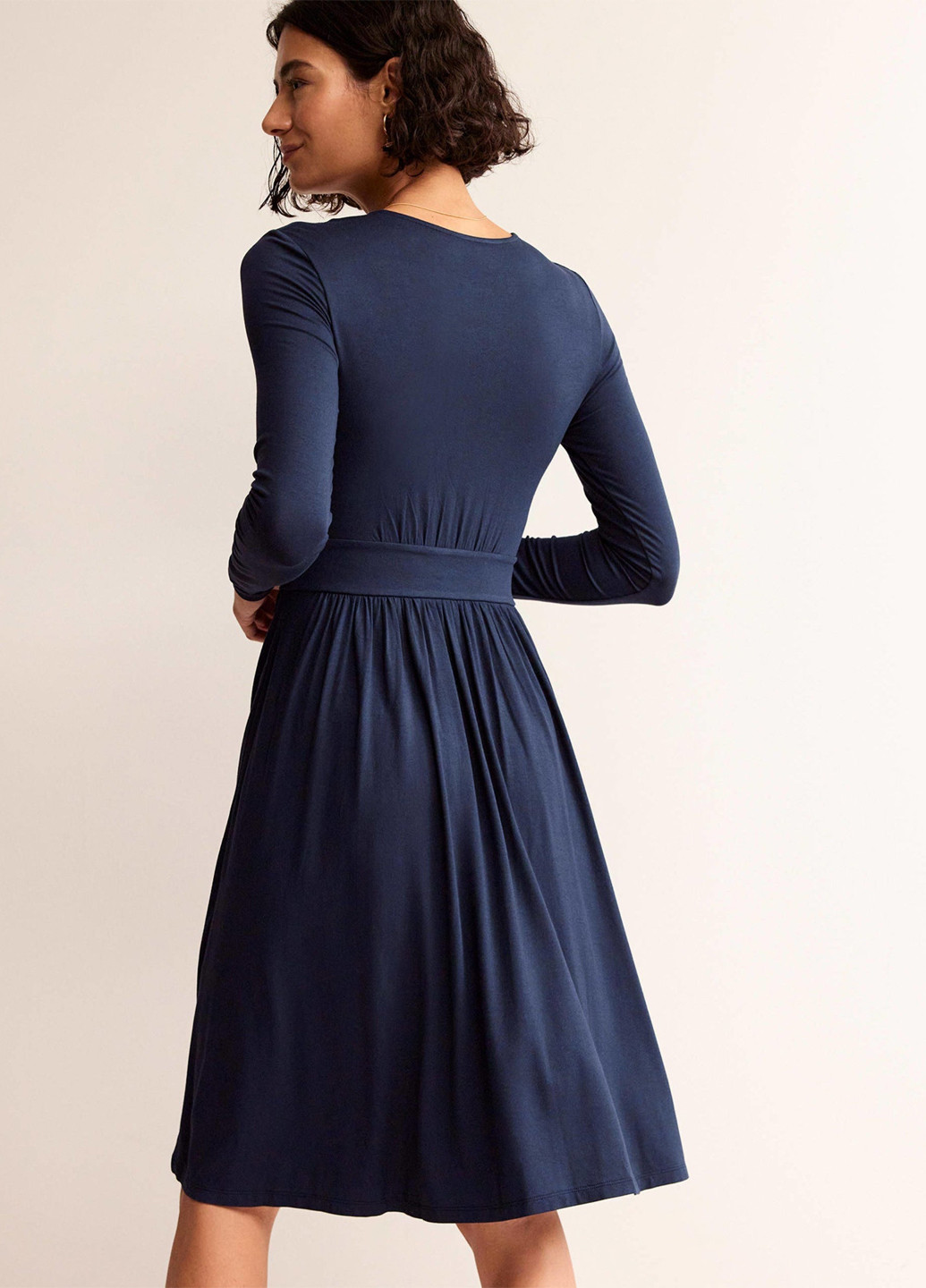 Темно-синя кежуал сукня кльош Boden однотонна