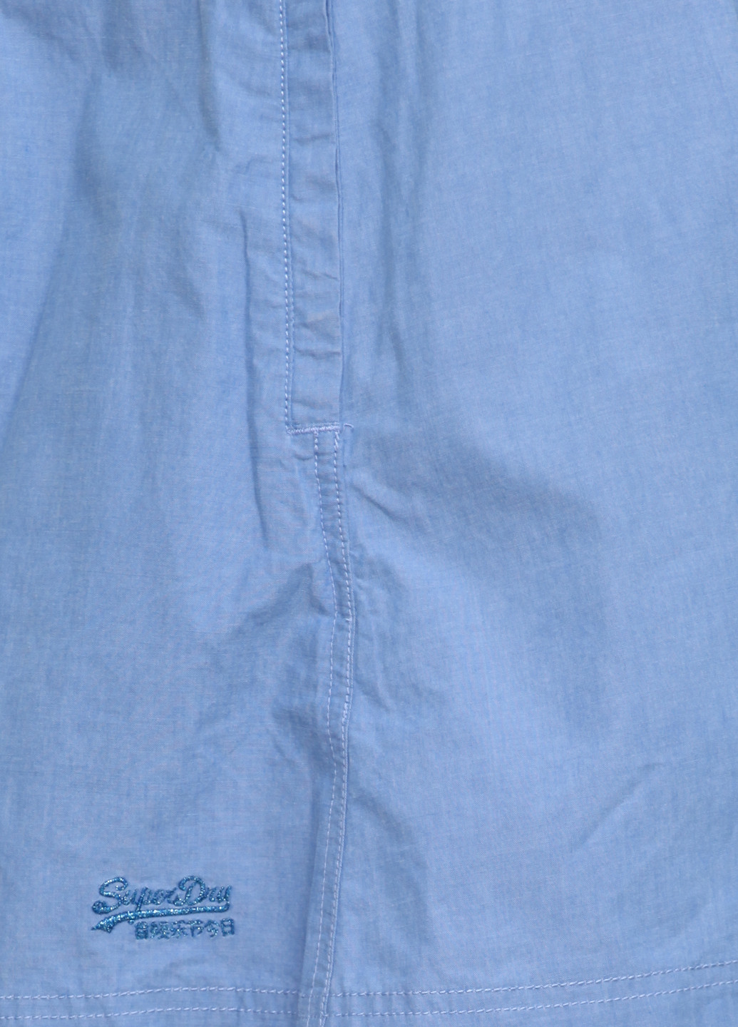 Голубая кэжуал с логотипом юбка Superdry клешированная