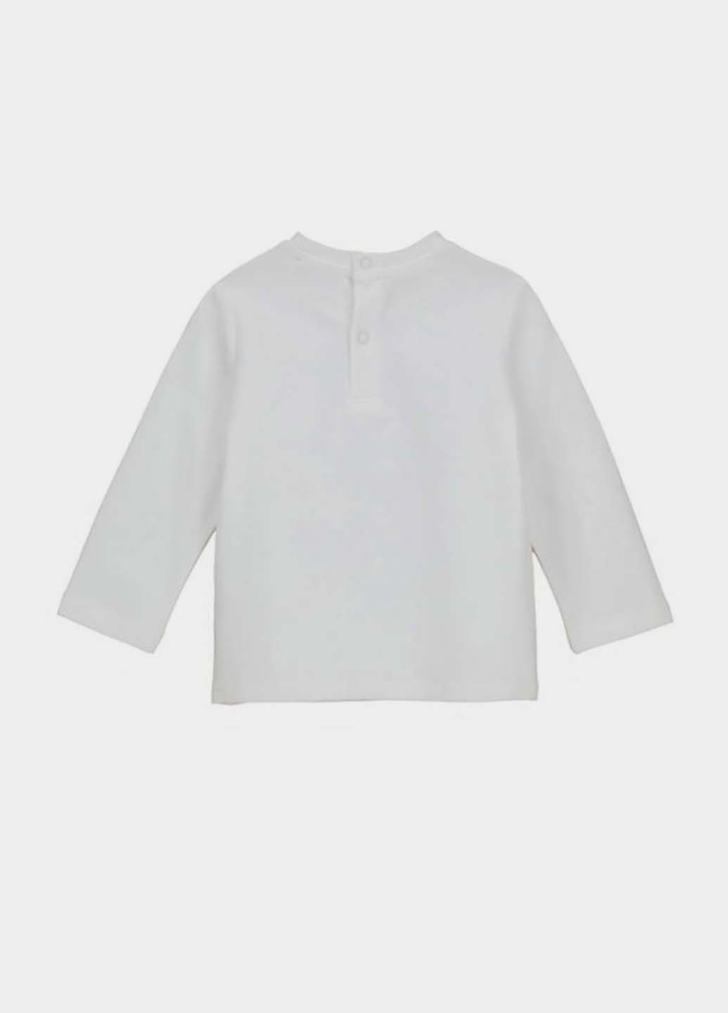 Белый демисезонный кэжуал лонгслив Original Marines с рисунком