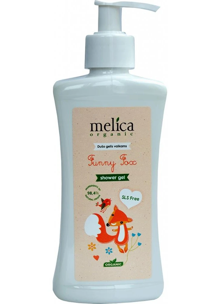 Дитячий гель для душу від лисички 300 мл Melica Organic (248057404)
