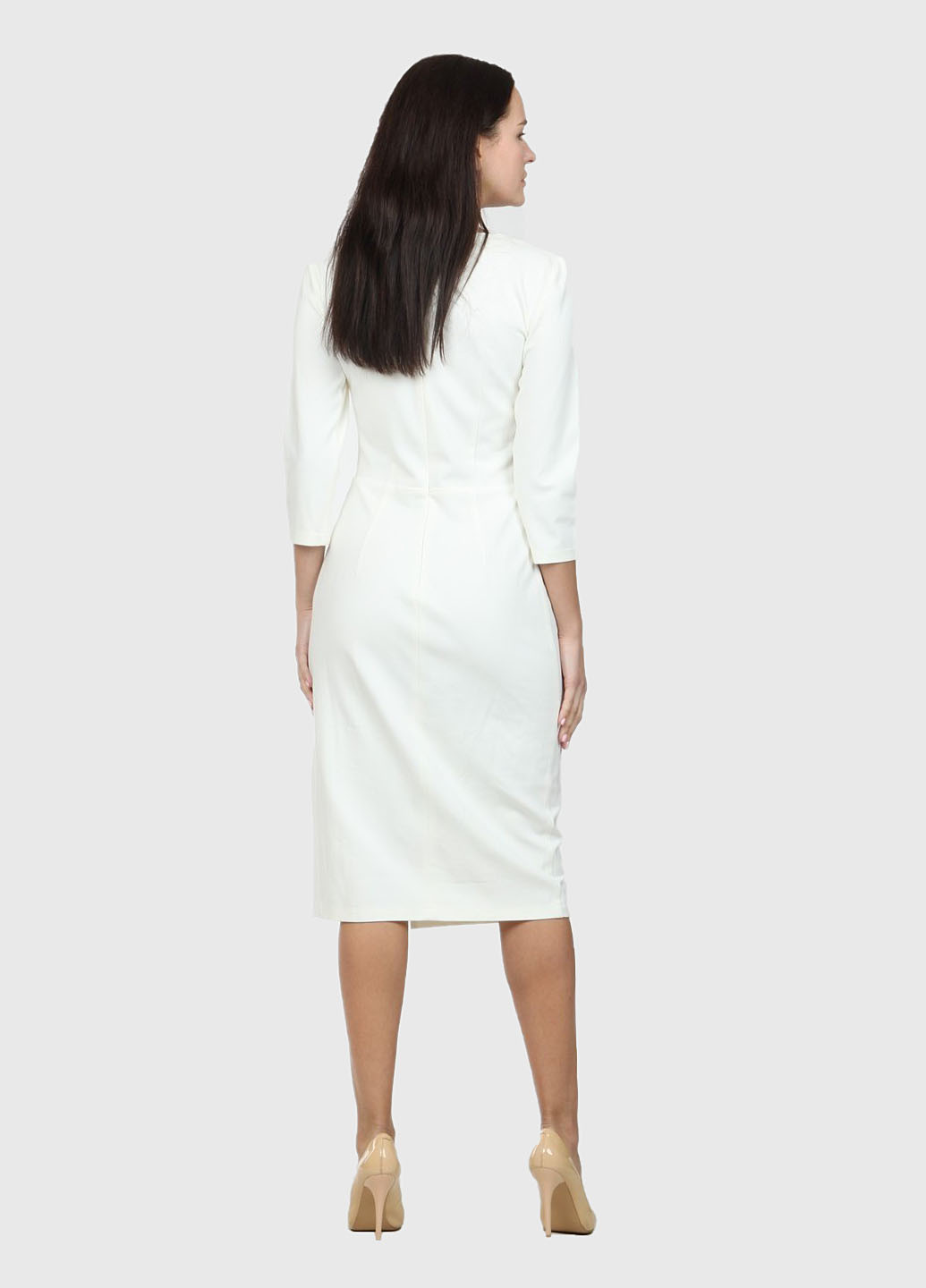 Білий вечірня плаття, сукня Marmer однотонна