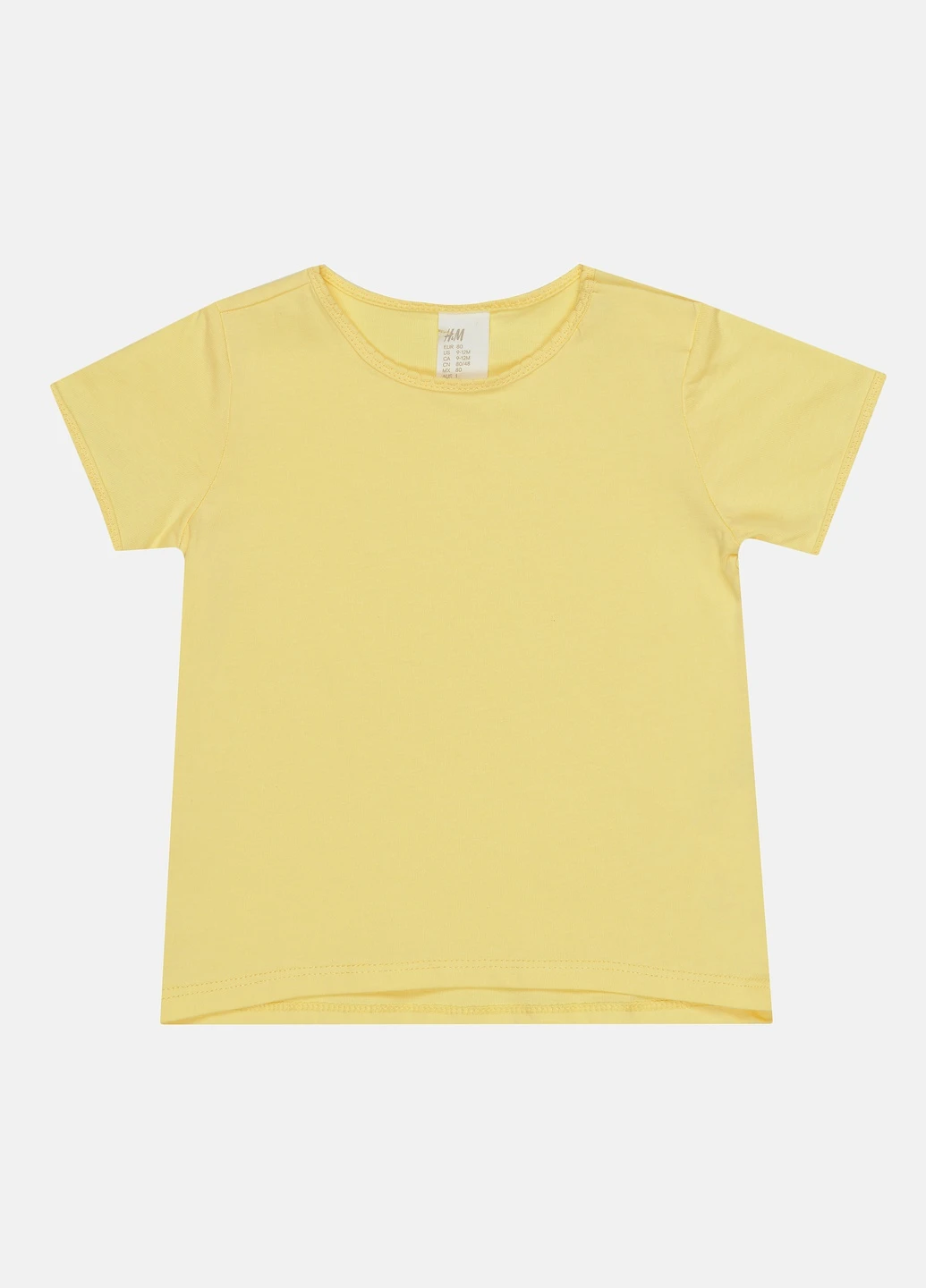 Желтая летняя футболка H&M