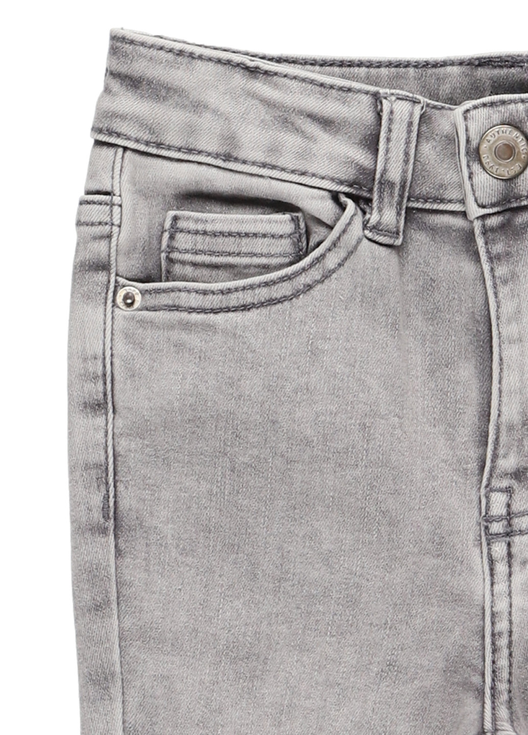 Серые демисезонные скинни джинсы George