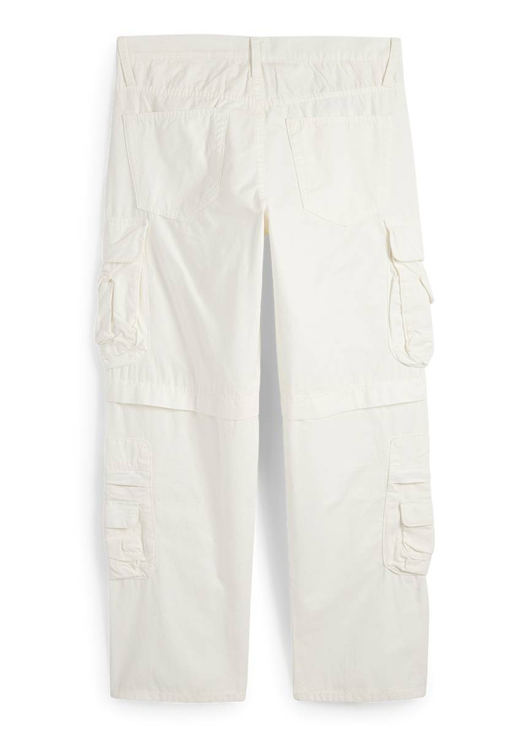 Кремовые кэжуал демисезонные карго брюки C&A