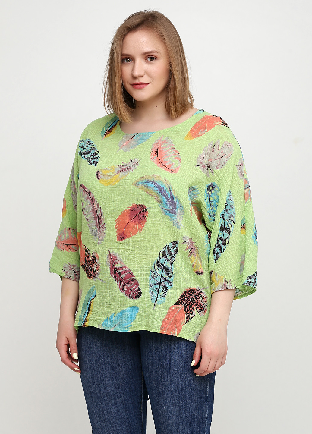 Салатовая демисезонная блуза New Collection