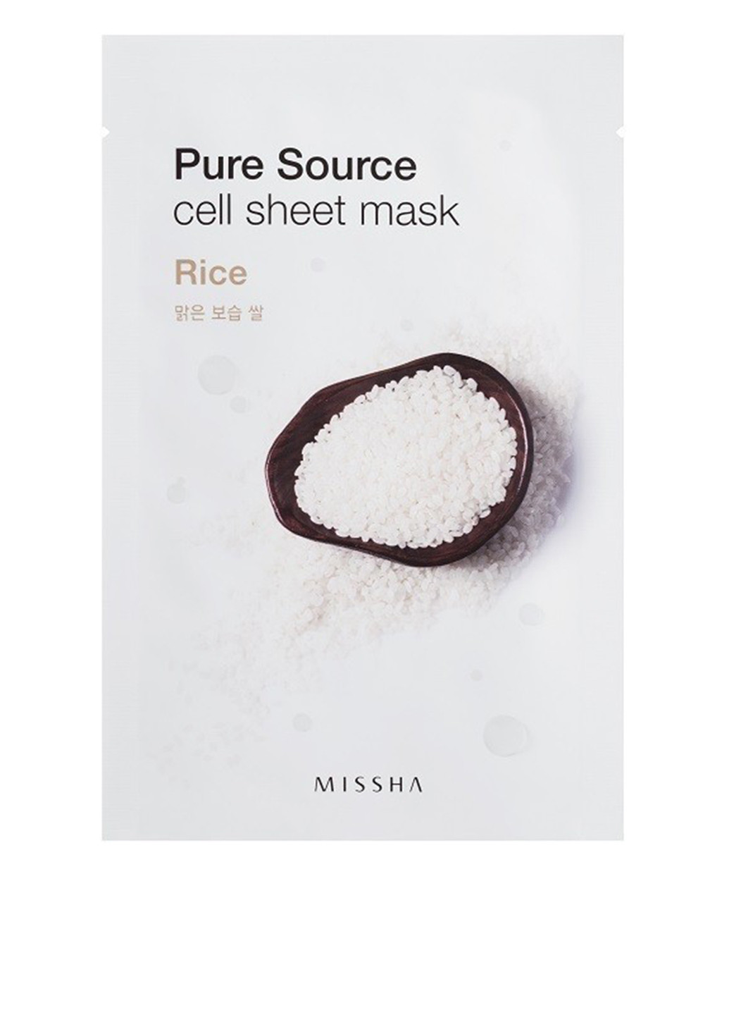 Маска увлажняющая тканевая Pure Source Cell Sheet Rice 21 г MISSHA (126348424)