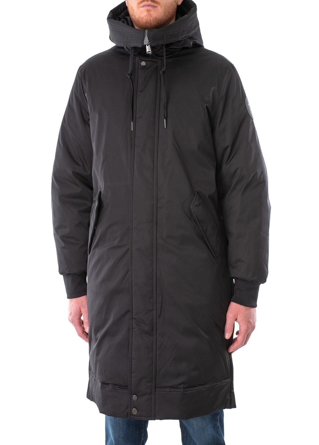 Черная зимняя куртка Trussardi Jeans