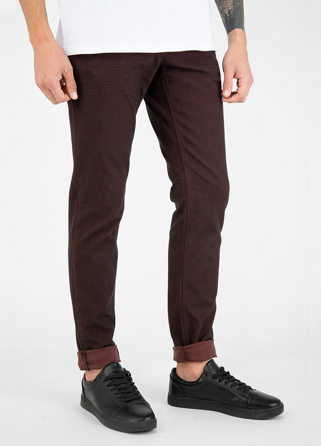 Коричневые кэжуал демисезонные брюки Antony Morato