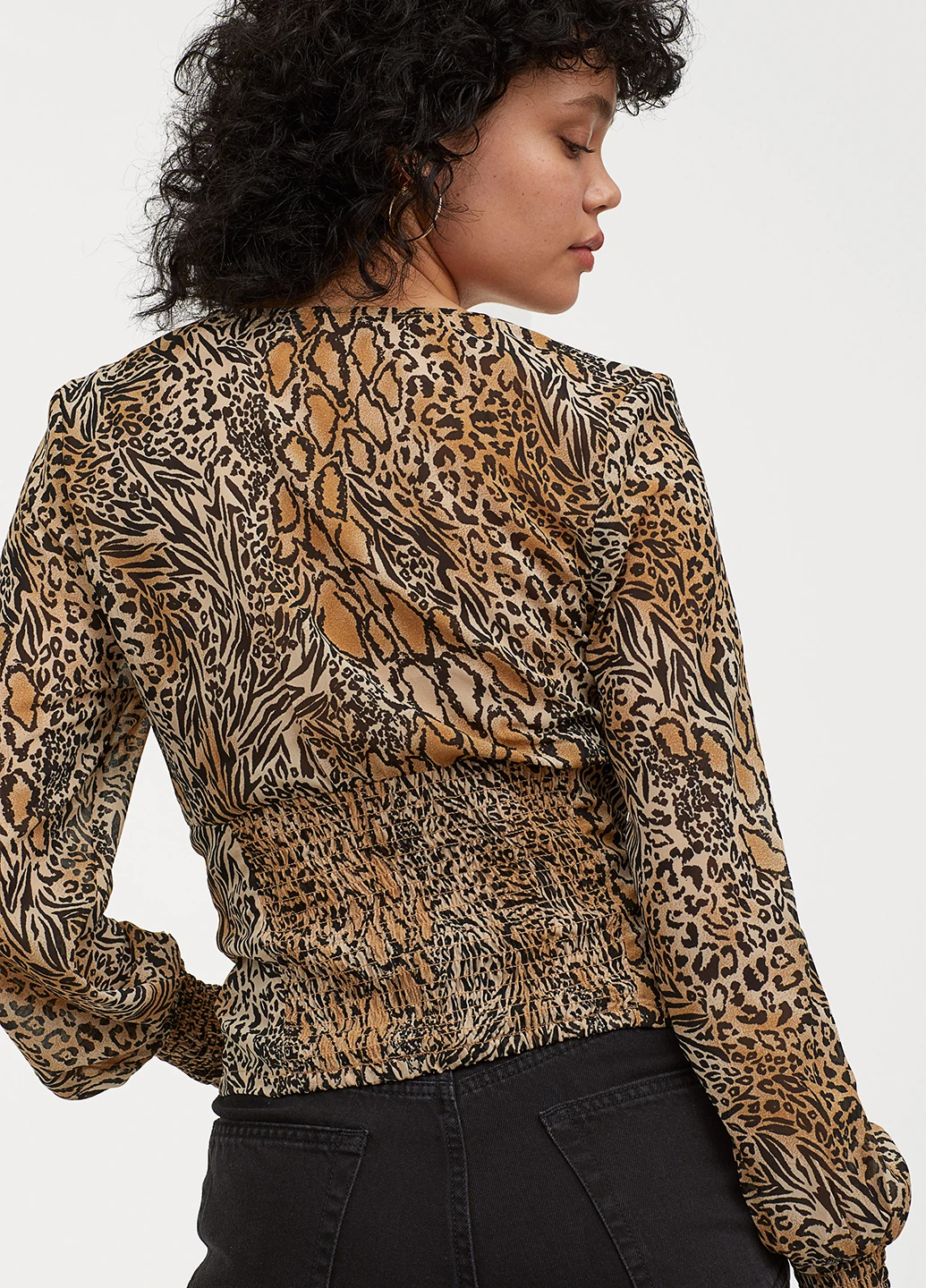 Коричнева блузка H&M