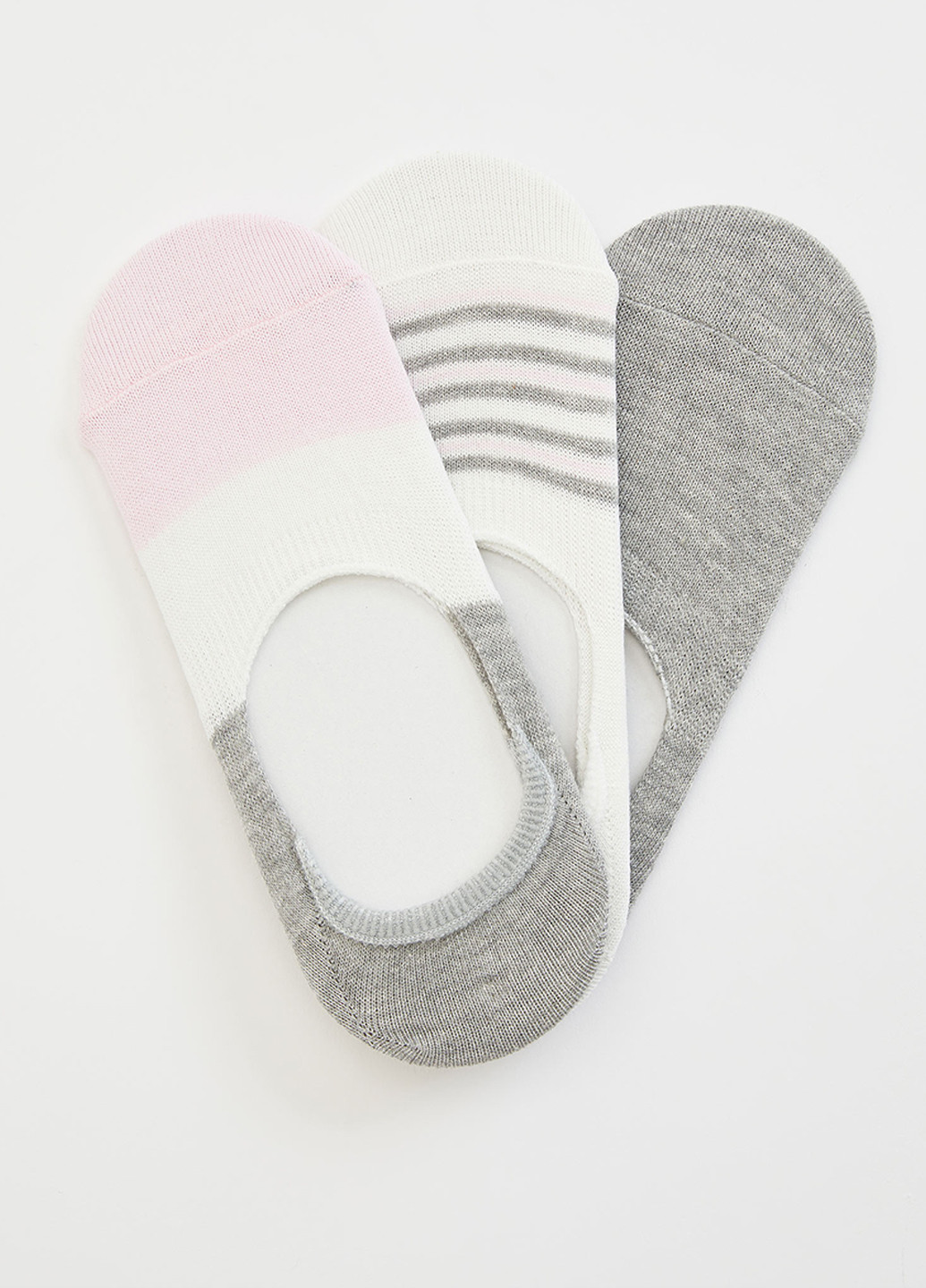Шкарпетки(3шт) DeFacto світло-сірі повсякденні