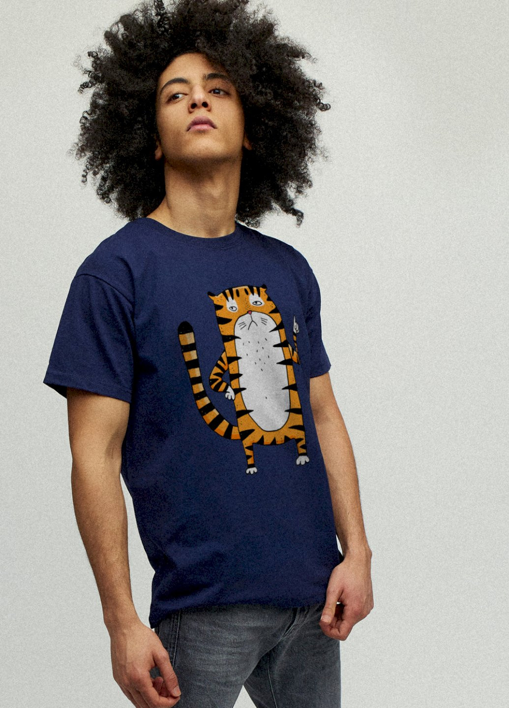 Темно-синя футболка чоловіча YAPPI