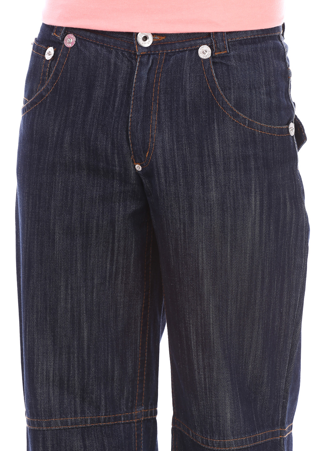 Темно-синие демисезонные джинсы Moschino