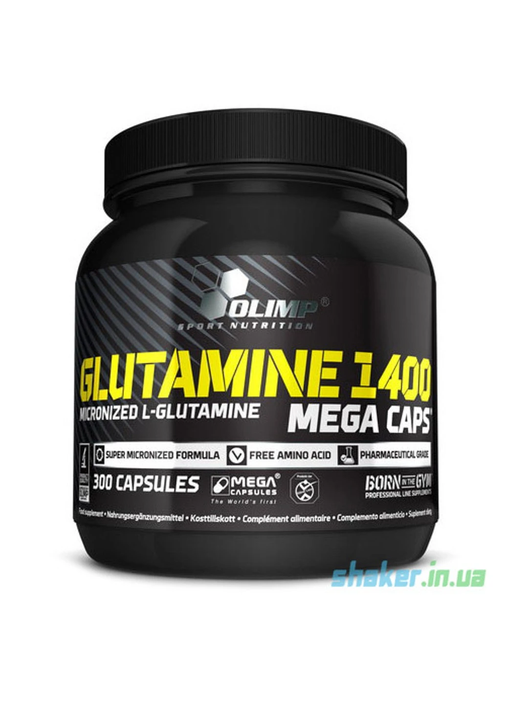 Глютамін L-Glutamine 1400 Mega Caps 300 капс олімп мега капс Olimp (255363643)