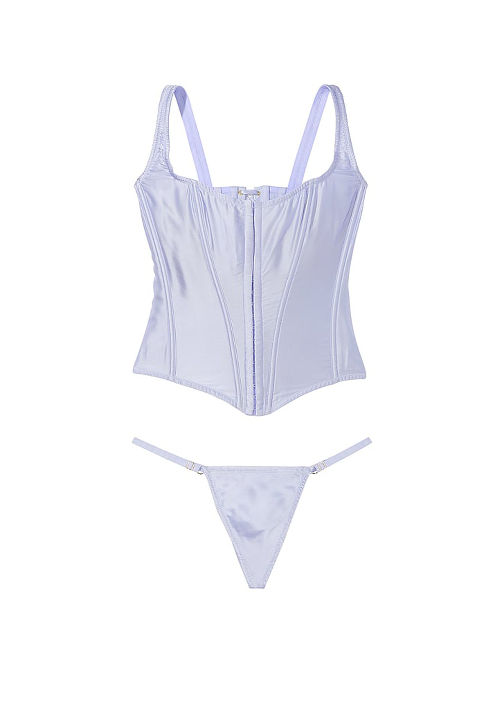 Блакитний демісезонний комплект (корсет, труси) Victoria's Secret