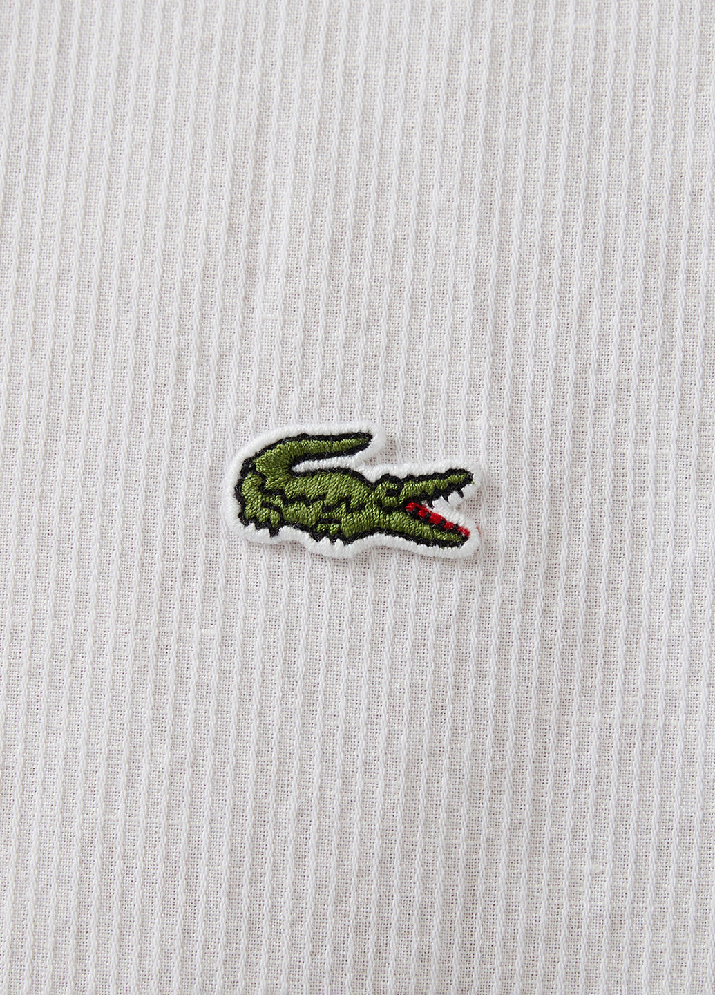 Белая кэжуал рубашка однотонная Lacoste