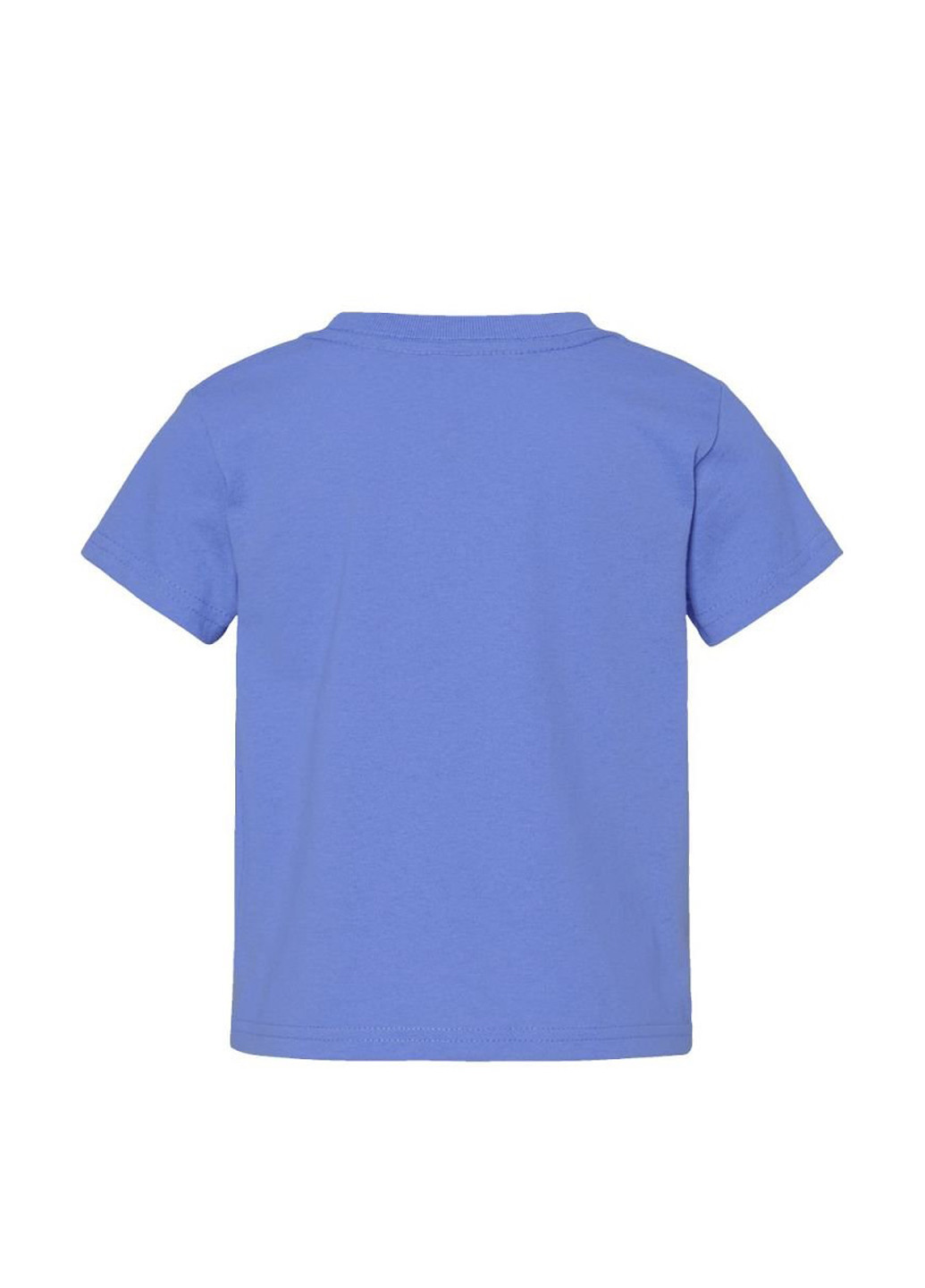 Темно-голубая летняя футболка Blue