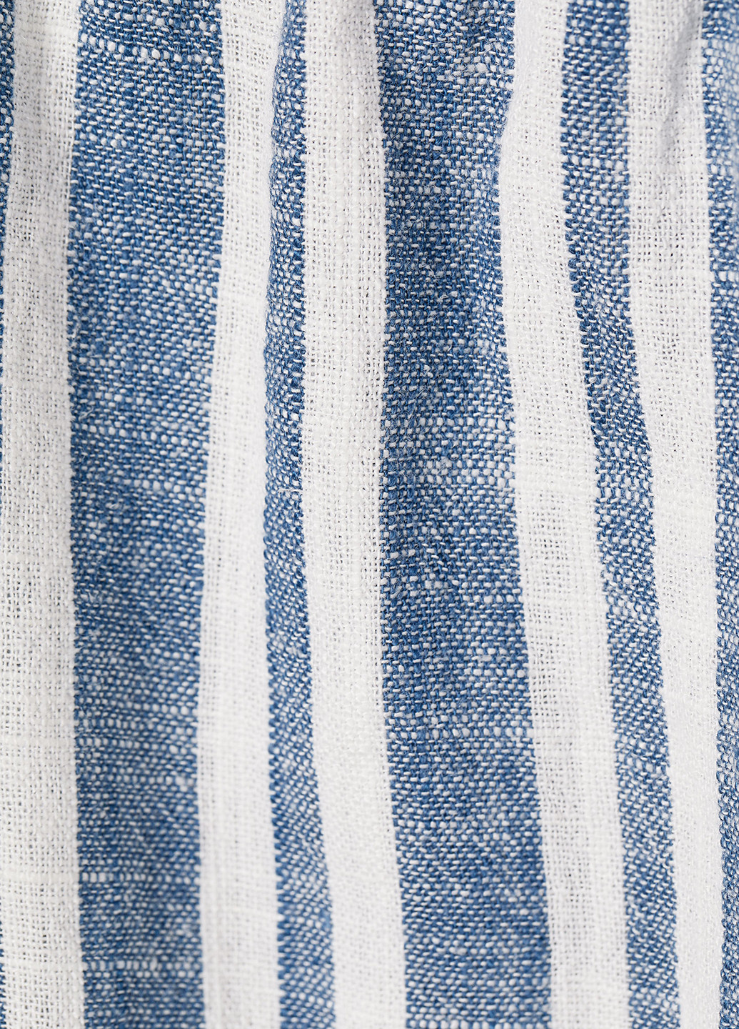 Комбинезон H&M комбинезон-шорты полоска светло-синий кэжуал лен