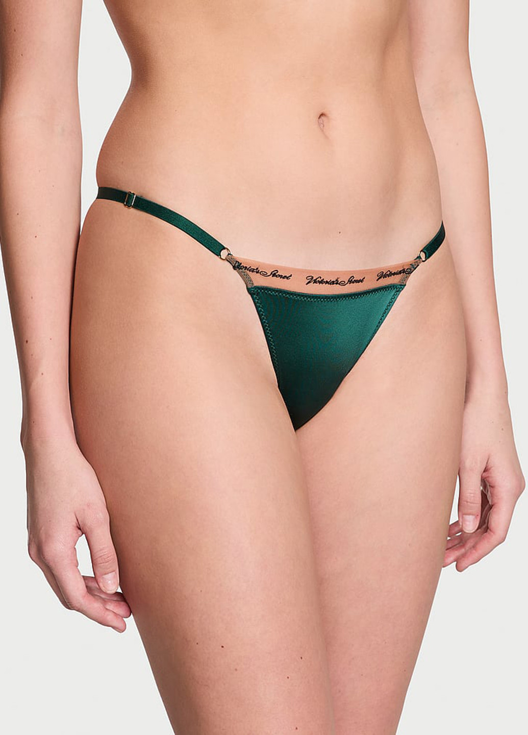 Зеленый демисезонный комплект (бюстгальтер, трусики) Victoria's Secret