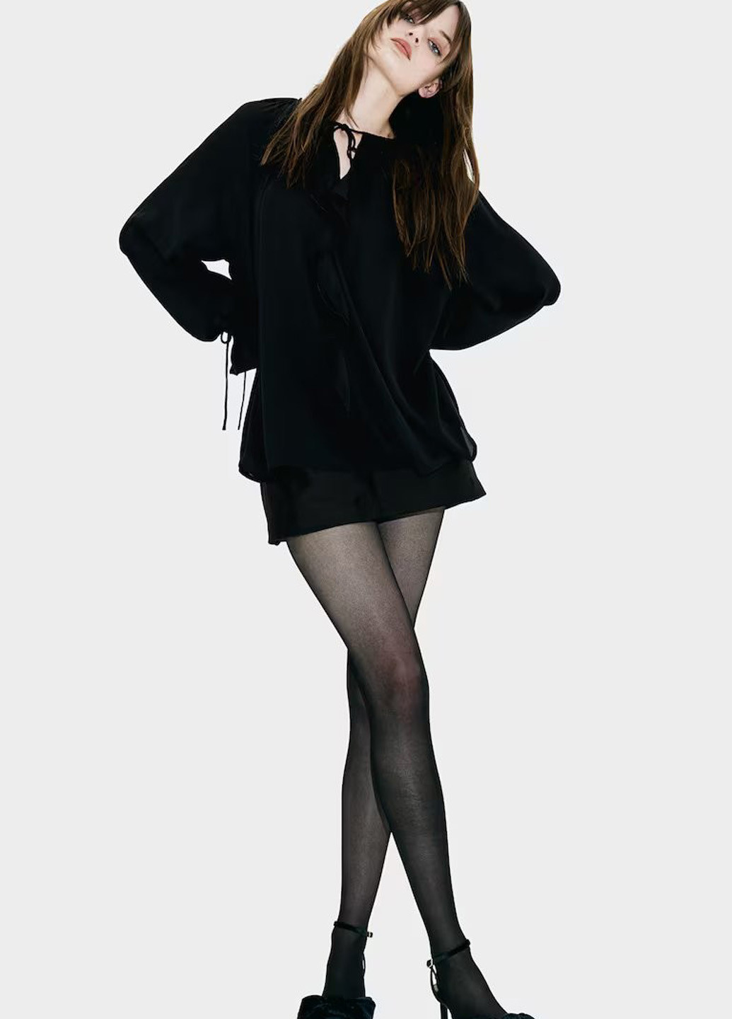 Чёрная блуза H&M