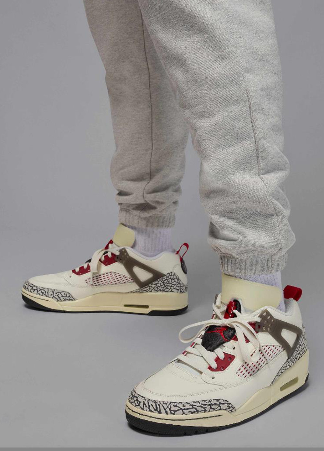 Серо-бежевые спортивные, кэжуал демисезонные джоггеры брюки Jordan