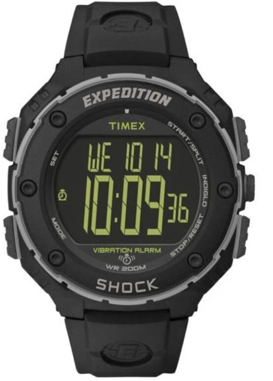 Мужские часы Expedition Shock XL Vib Alarm Tx49950 кварцевые спортивные Timex (229041761)