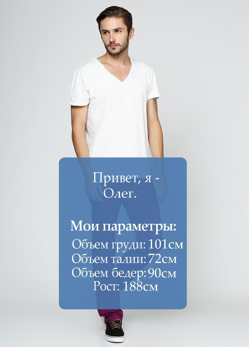 Темно-фиолетовые кэжуал летние прямые брюки Jack & Jones