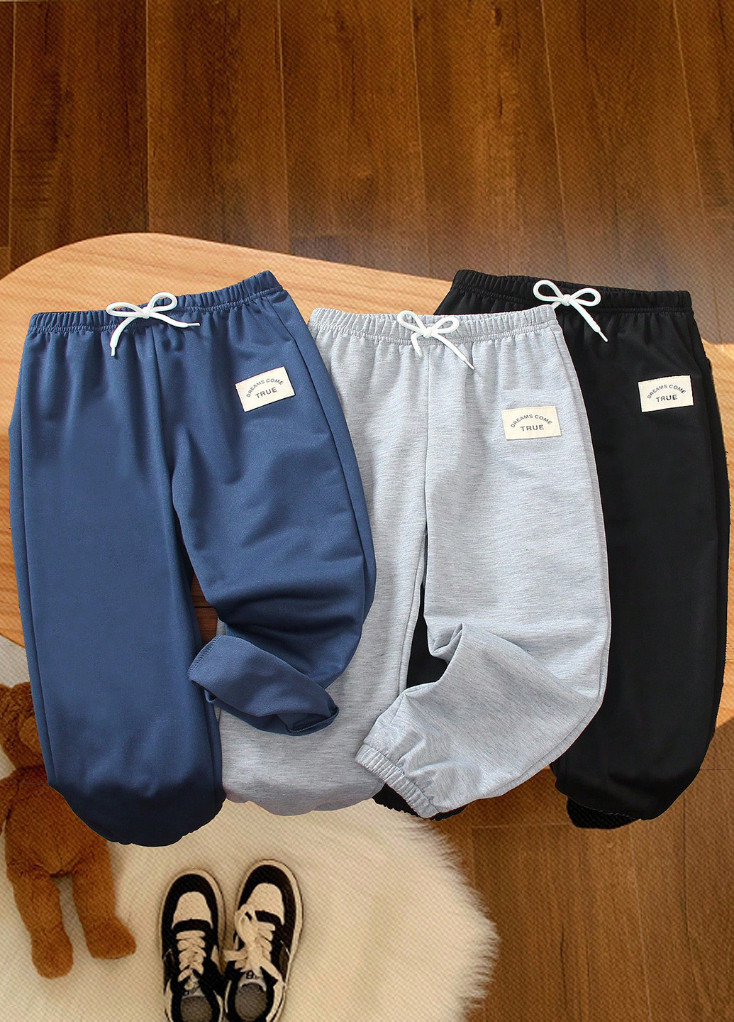 Комбинированные спортивные, кэжуал демисезонные брюки джоггеры SHEIN