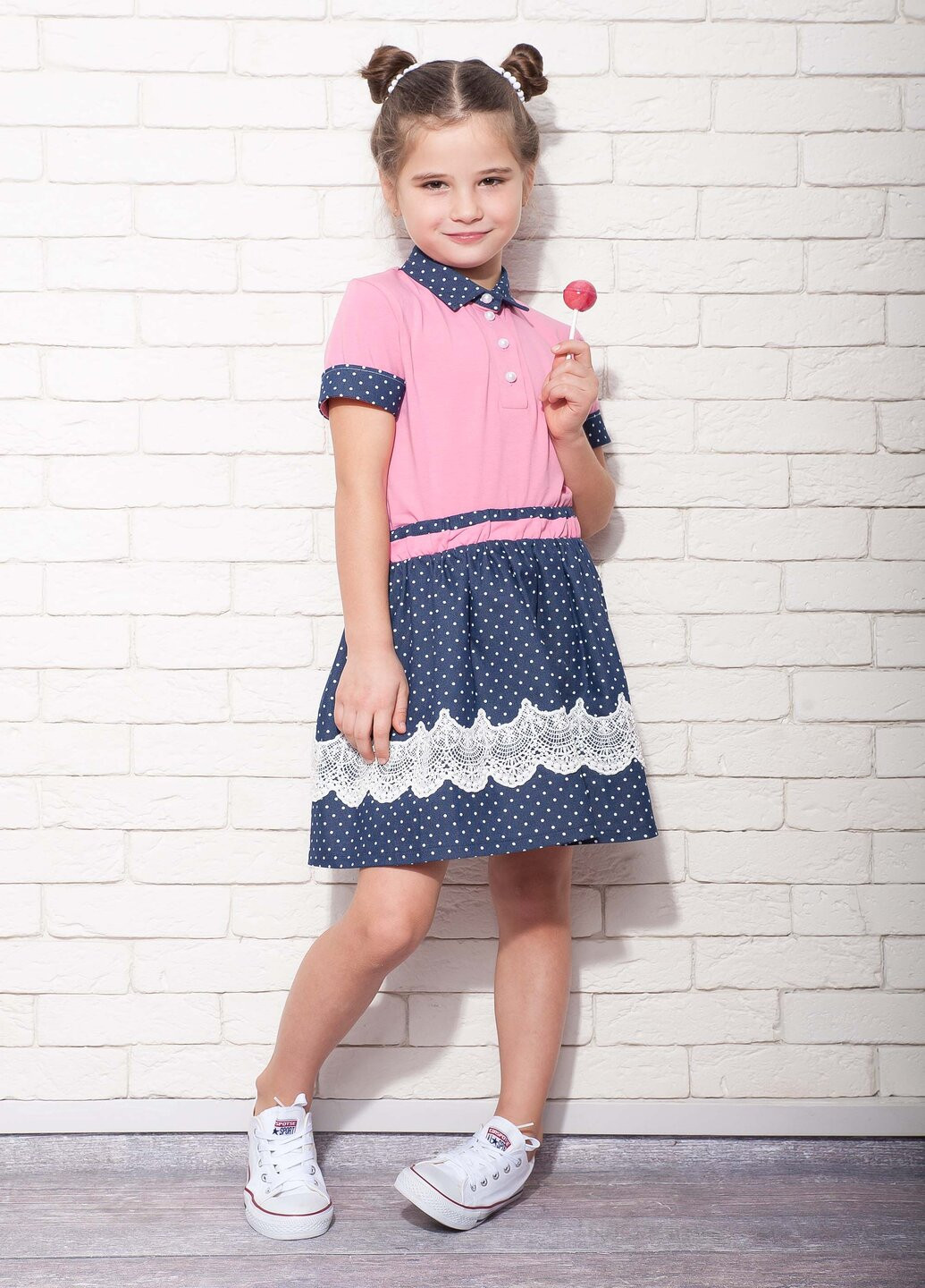 Розовая летняя футболка Kids Couture 3-004