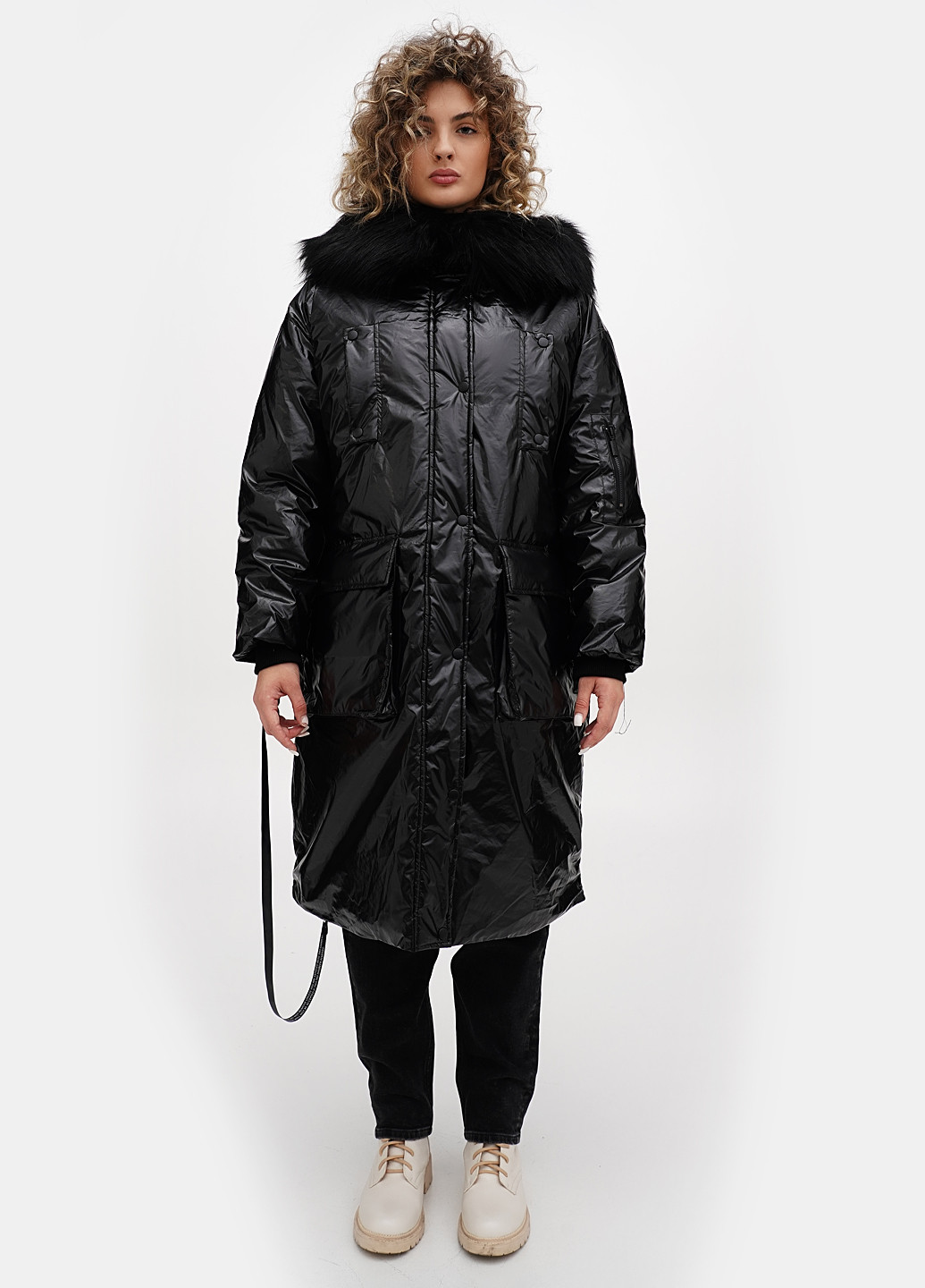 Черная демисезонная куртка Boohoo