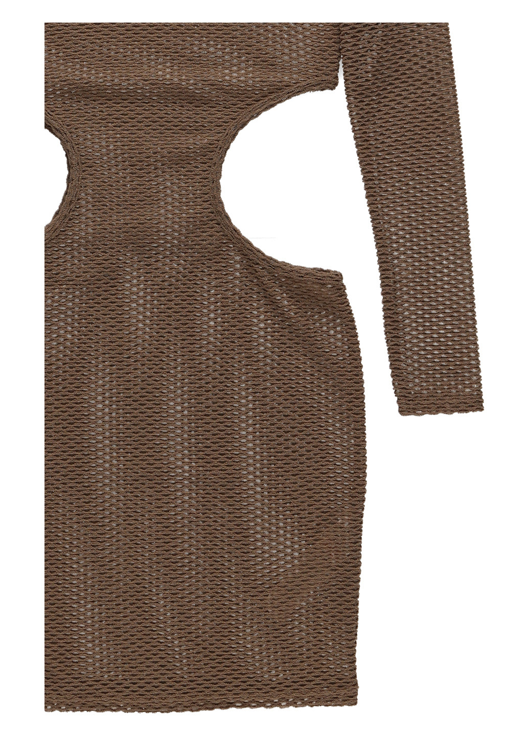 Светло-коричневое коктейльное платье платье-водолазка PrettyLittleThing однотонное