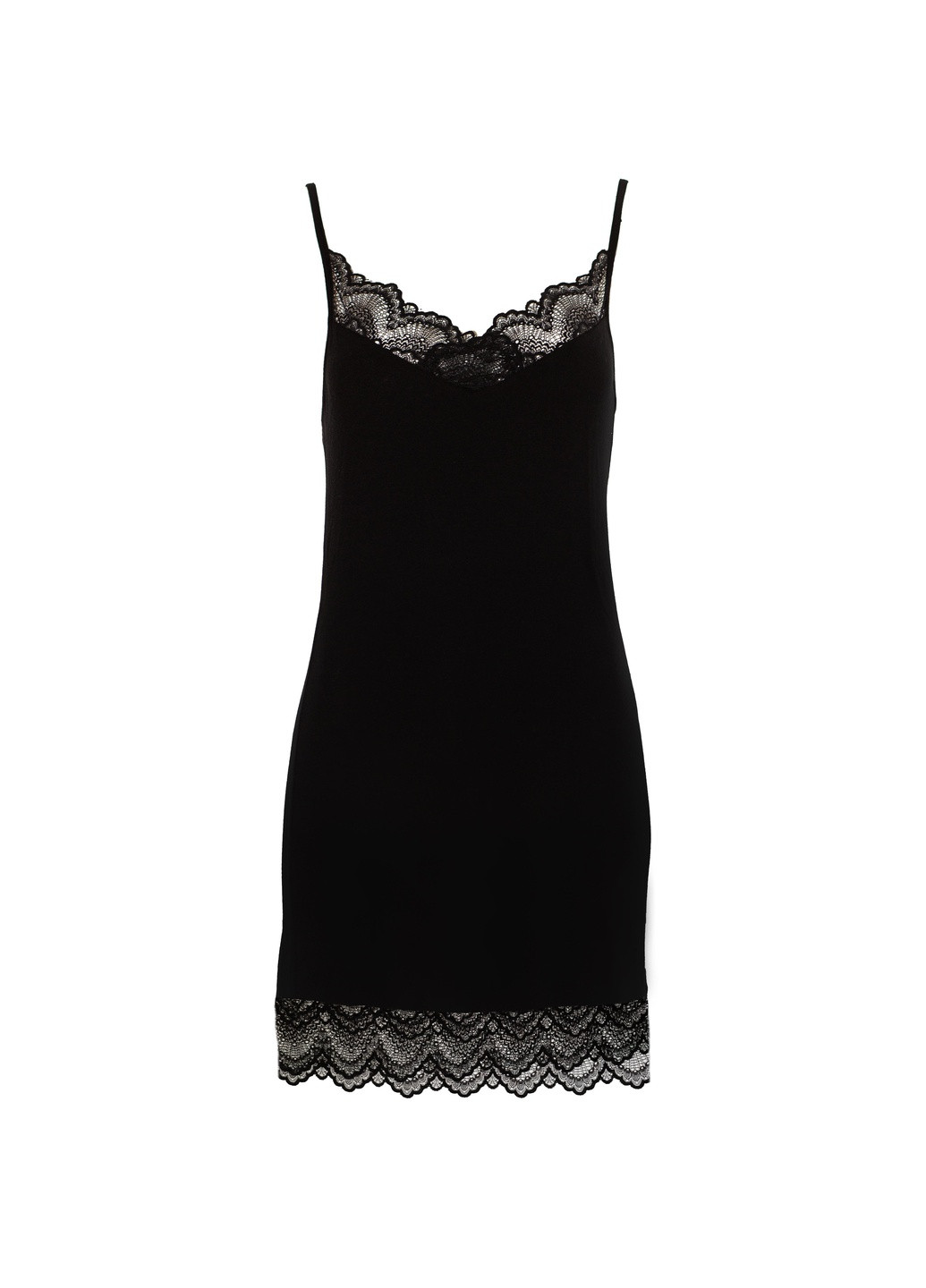 Нічна сорочка жіноча XL чорна 0210 Effetto (254797257)
