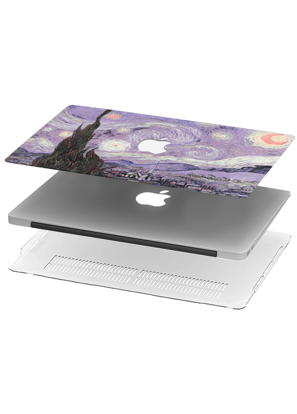 Чохол пластиковий для Apple MacBook 12 A1534 / A1931 Ван Гог Зоряна ніч (Van Gogh) (3365-2360) MobiPrint (218858485)