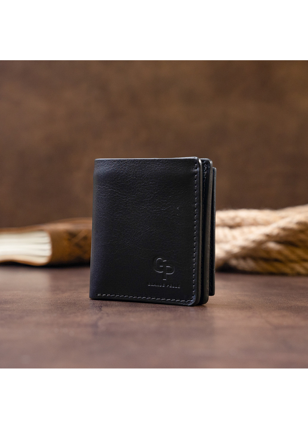 Мужской кожаный кошелек 9,5х10х2 см Grande Pelle (252126994)