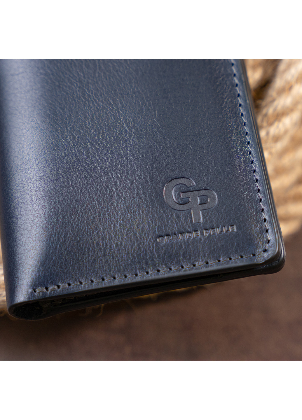 Мужской кожаный кошелек 9,5х10х2 см Grande Pelle (252126994)